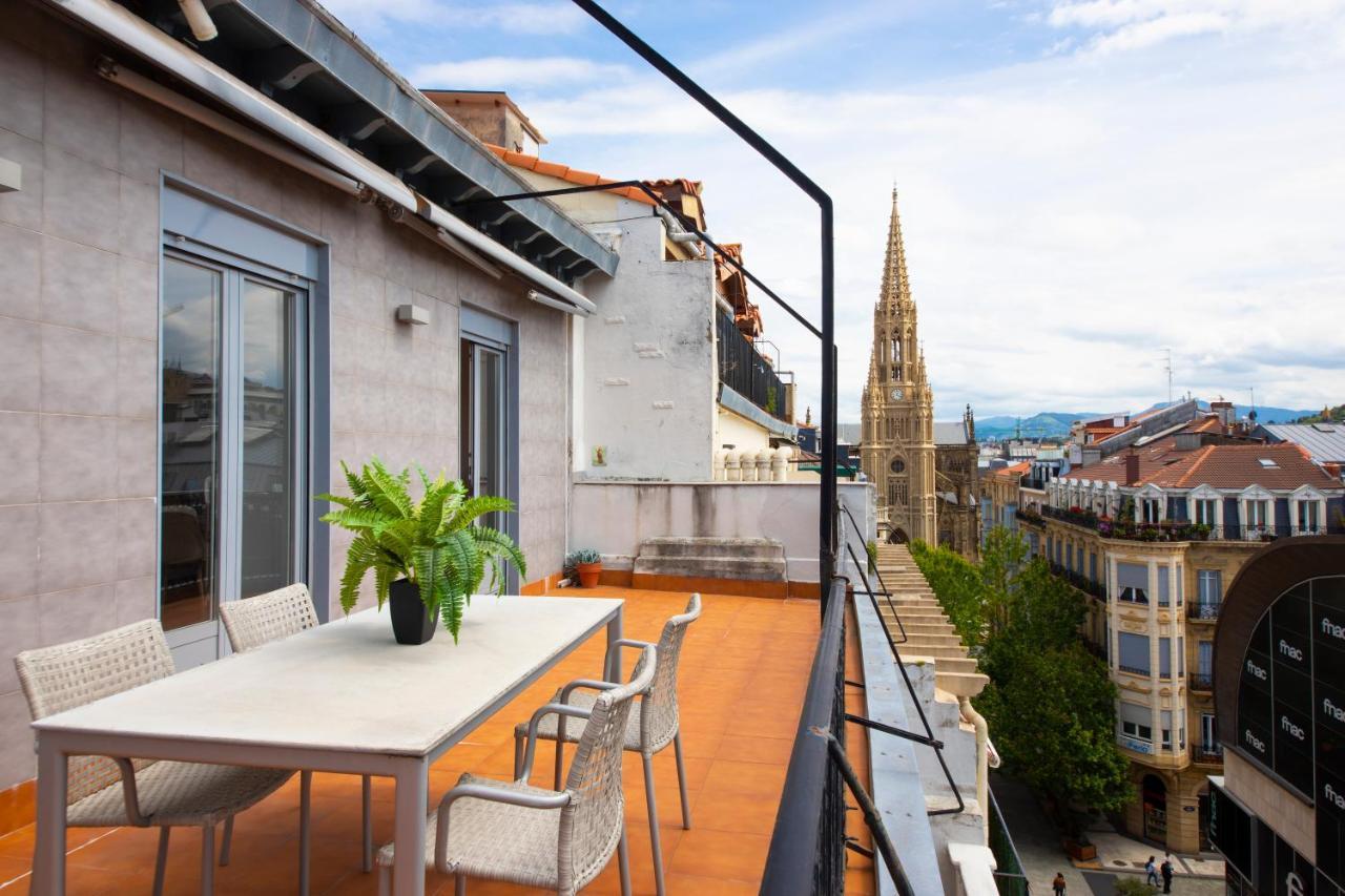 Modern Apartment With Spacious Terrace San Sebastián Exteriör bild
